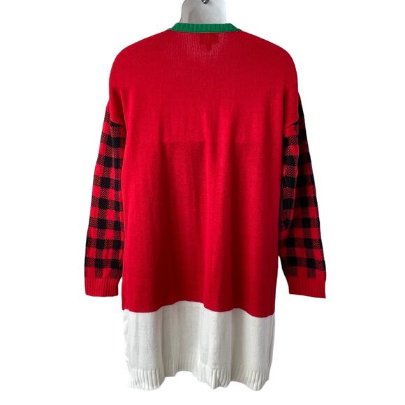 Allison Brittney Cute Rudolph Christmas Sweater Dress Size XL - Picture 2 of 4